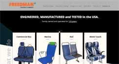 Desktop Screenshot of freedmanseating.com