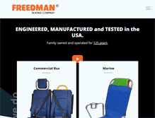 Tablet Screenshot of freedmanseating.com